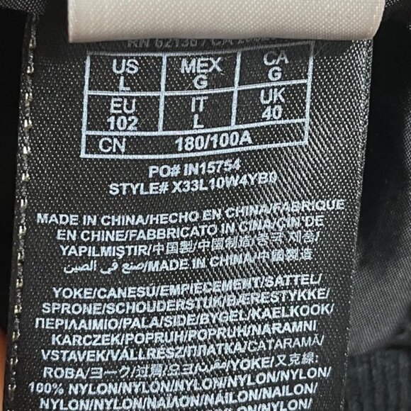 GUESS Black Puffer Bomber Jacket Men’s Size L Hooded Faux Leather Trim - Picture 8 of 14